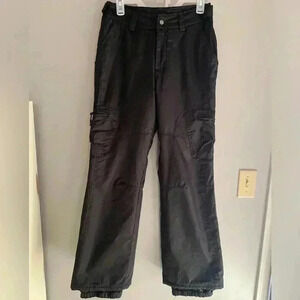 Vertical 9 Black Insulated Ski Snow Adjustable Waistband Pockets Pants Size S